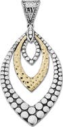 SAMUEL B. Beaded Marquise Pendant