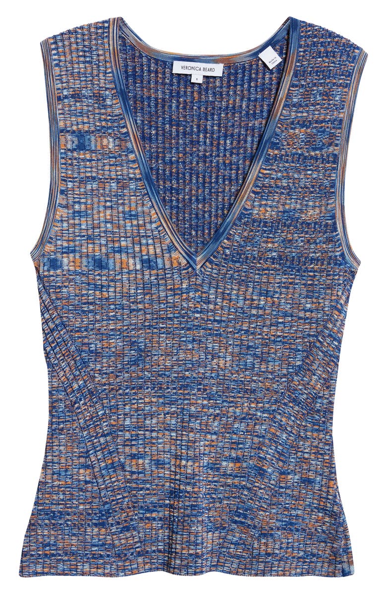 Veronica Beard Sid Space Dye Sleeveless Sweater, Alternate, color,
