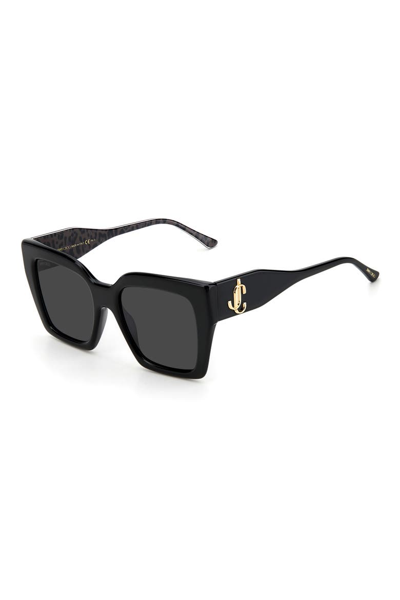 Elenigs 53mm Square Sunglasses, Alternate, color, BLACK / GREY1