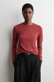 COS Cotton Jersey Long-Sleveled Top