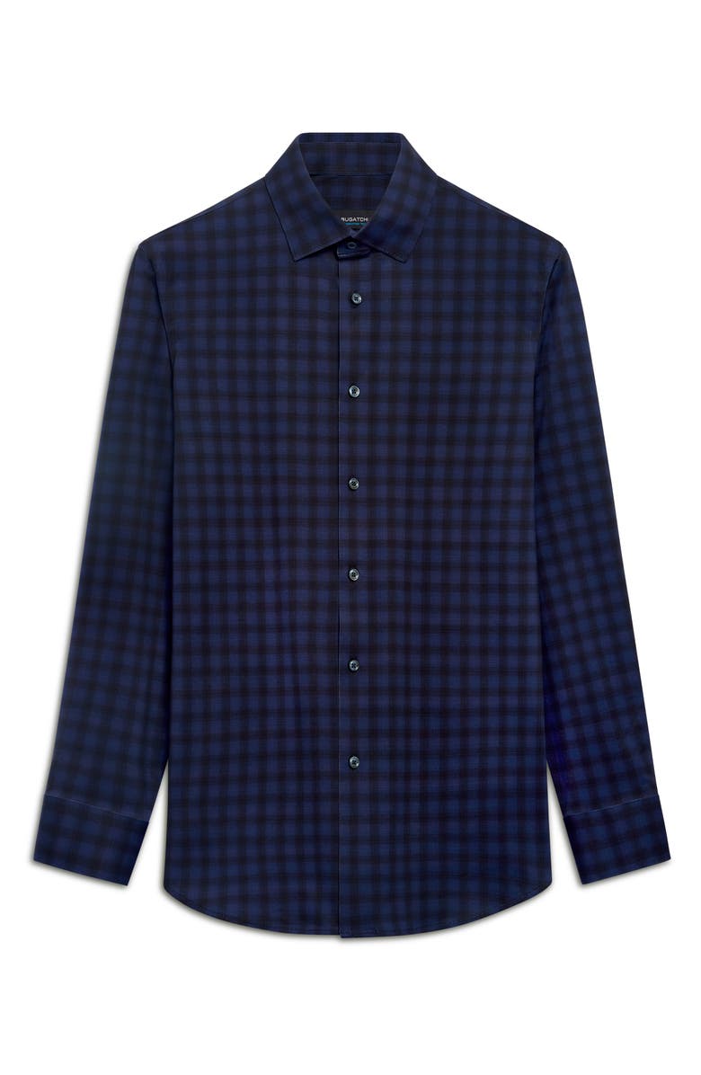 Bugatchi OoohCotton<sup>®</sup> Check Button-Up Shirt, Alternate, color, 