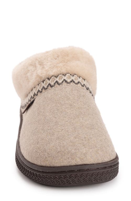 Muk Luks Neira Faux Shearling Slipper In Brown