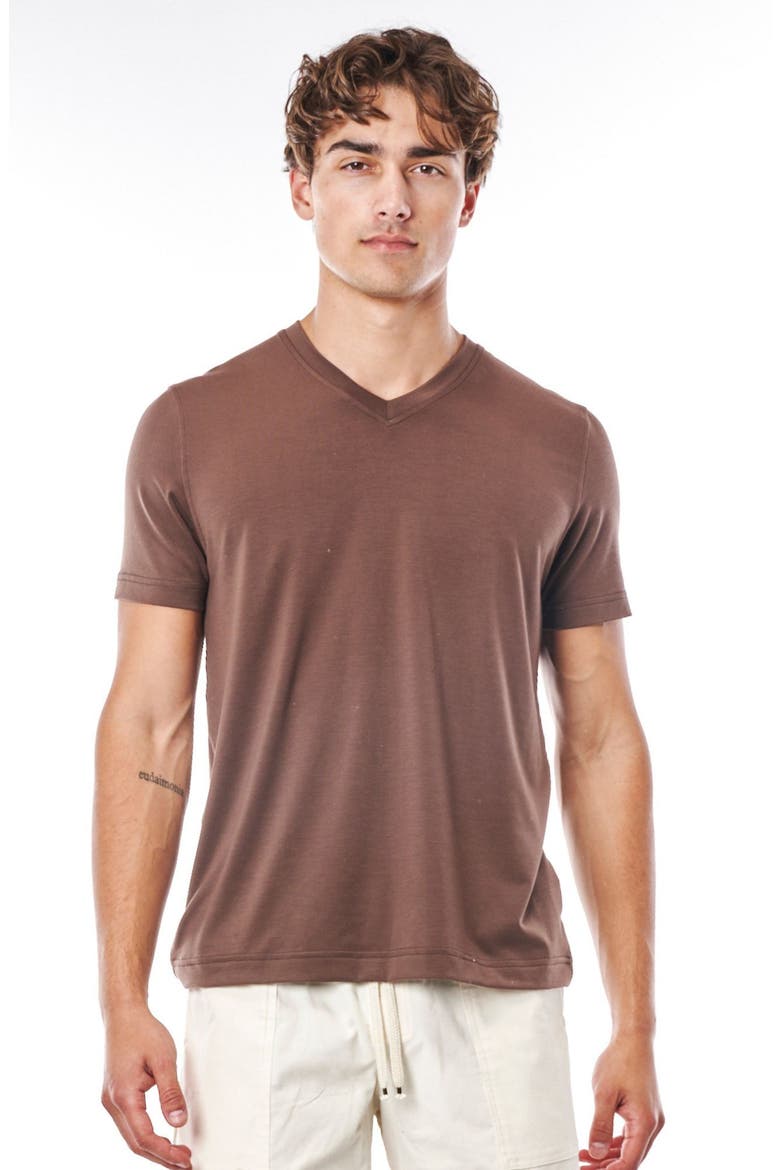 Everyday V-Neck, Alternate, color, Café