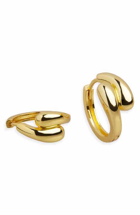 Puffy Huggie Hoop Earrings