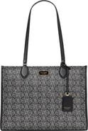 Kate Spade New York large spade floral coated canvas tote