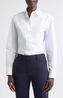 Fitted Cinch Waist Shirt