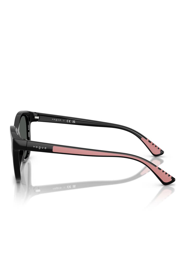 Kids' 46mm Small Phantos Sunglasses, Alternate, color, BLACK