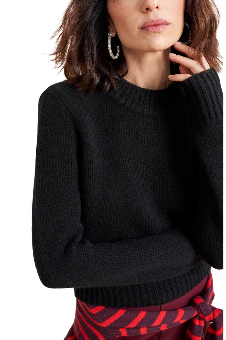 Solid Mini Marin Sweater, Alternate, color, Black