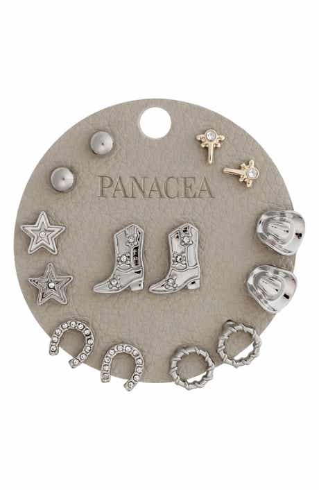 Panacea Western Set of 7 Assorted Stud Earrings