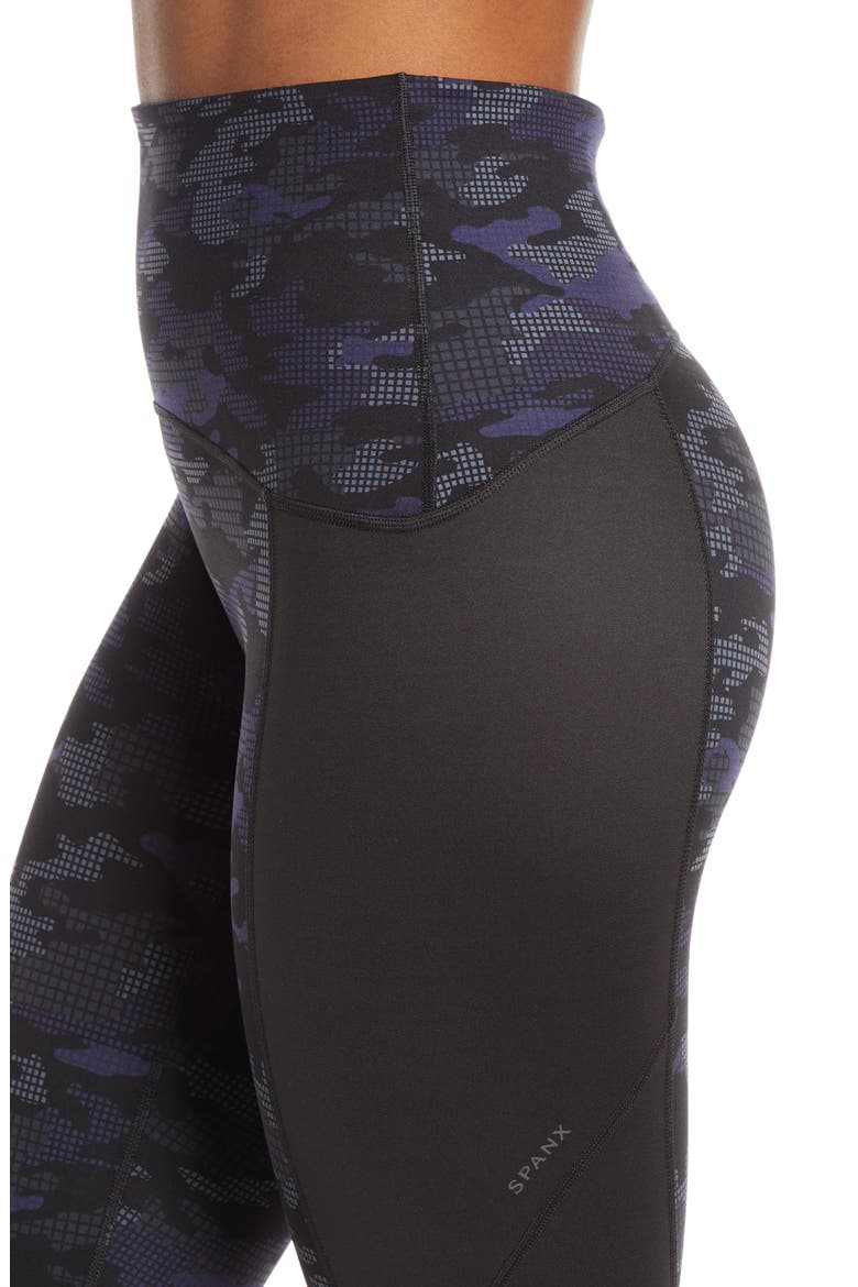 Print Active Leggings, Alternate, color, GEO BLUE CAMO