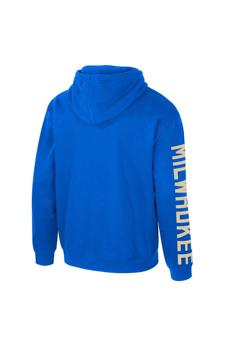 Stadium Essentials Unisex Stadium Essentials Royal Milwaukee Bucks 2024/25 City Edition Star Pullover Hoodie, Alternate, color, 