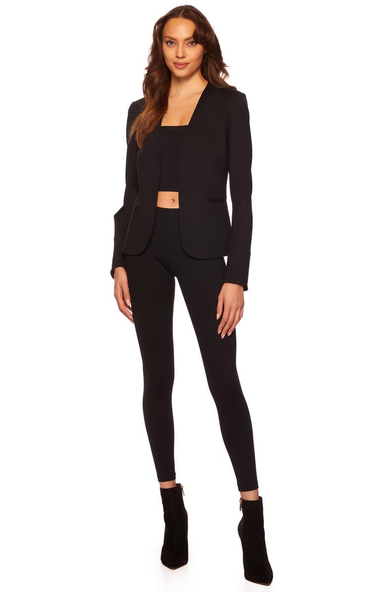 Susana Monaco Open Front Stretch Blazer, Alternate, color,