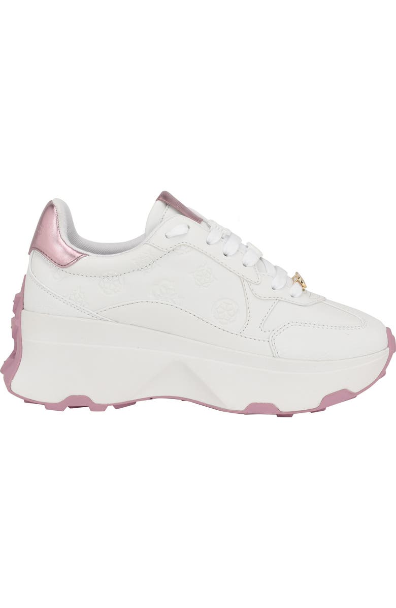 GUESS Calebb Sneaker, Alternate, color, White 147