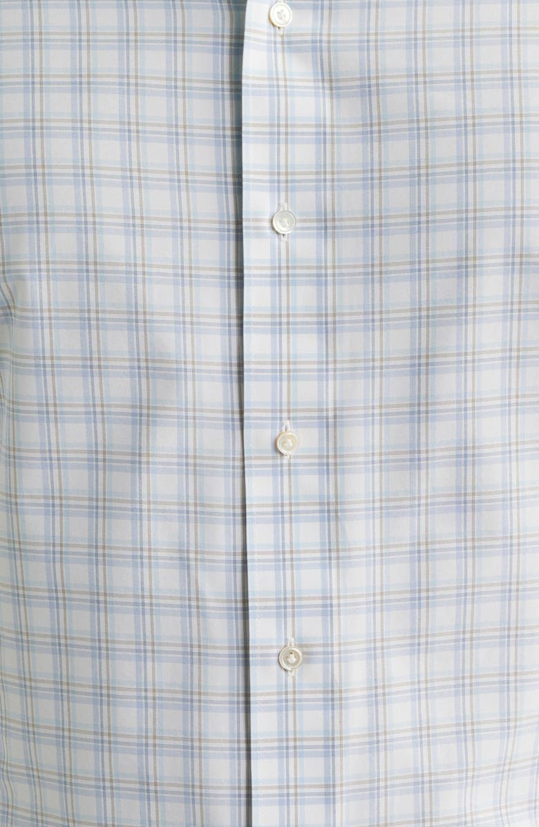 Peter Millar Crown Crafted Bechtle Performance Poplin Button-Up Shirt, Alternate, color, Iris Mist