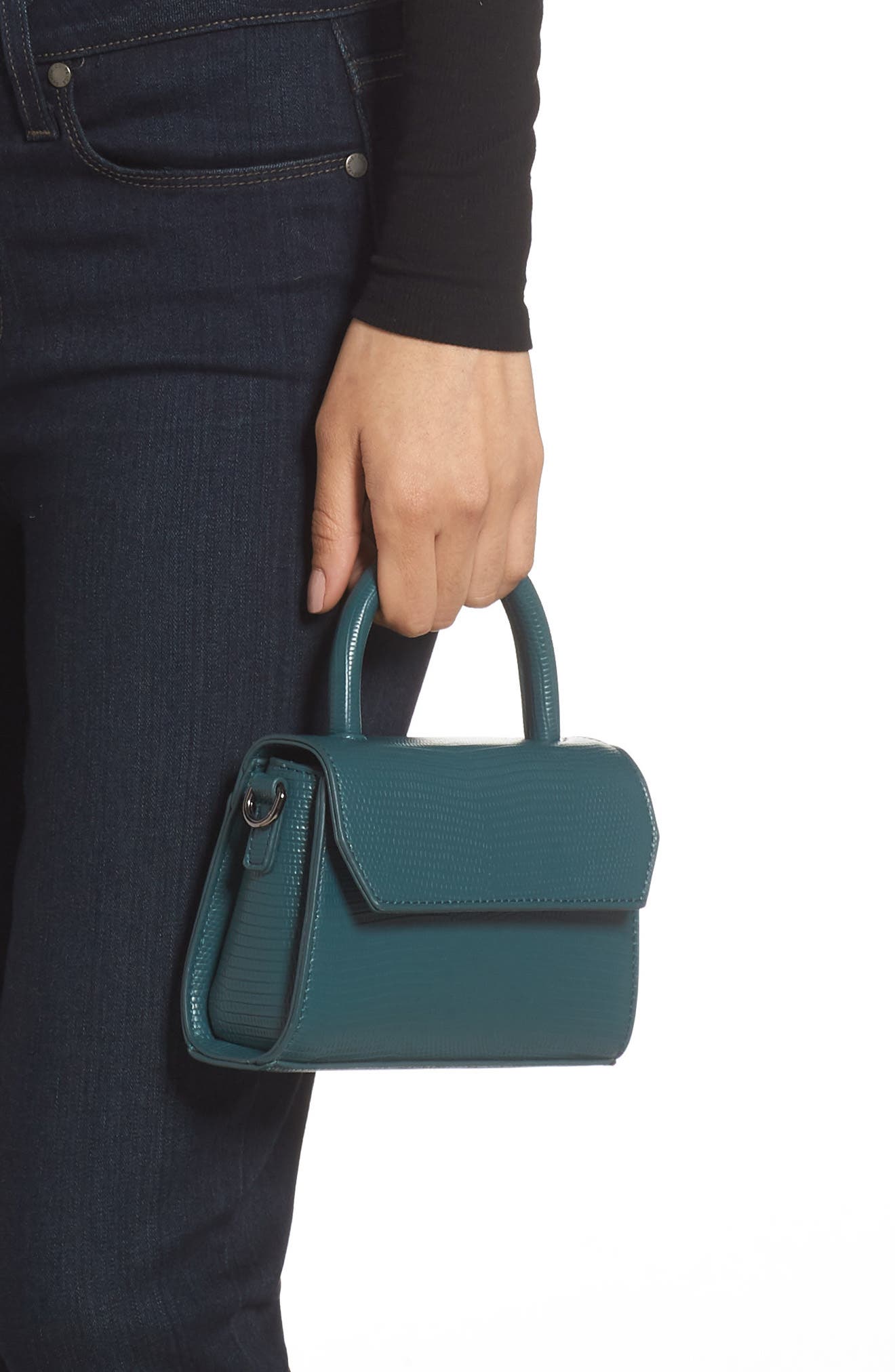 Malibu Skye Faux Leather Mini Crossbody Bag, Alternate, color, 