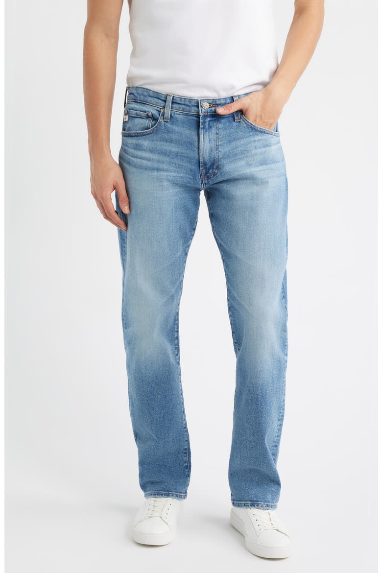 Protégé Classic Straight Leg Stretch Jeans, Main, color, 15 YEARS VOLCANIC