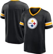 FANATICS Men's Fanatics Black Pittsburgh Steelers Hometown Premium Hashmark V-Neck T-Shirt