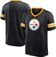 FANATICS Men's Fanatics Black Pittsburgh Steelers Hometown Premium Hashmark V-Neck T-Shirt