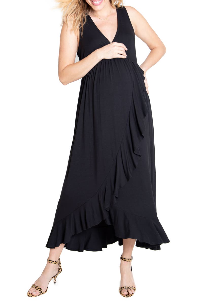 Ingrid & Isabel<sup>®</sup> Surplice Maternity Maxi Dress, Main, color,