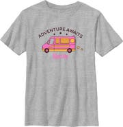 Barbie Boys' Adventure Awaits Camper Van T-Shirt