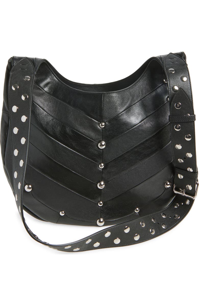 Valentino Garavani Hoboho Patchwork Leather Hobo Bag, Alternate, color,