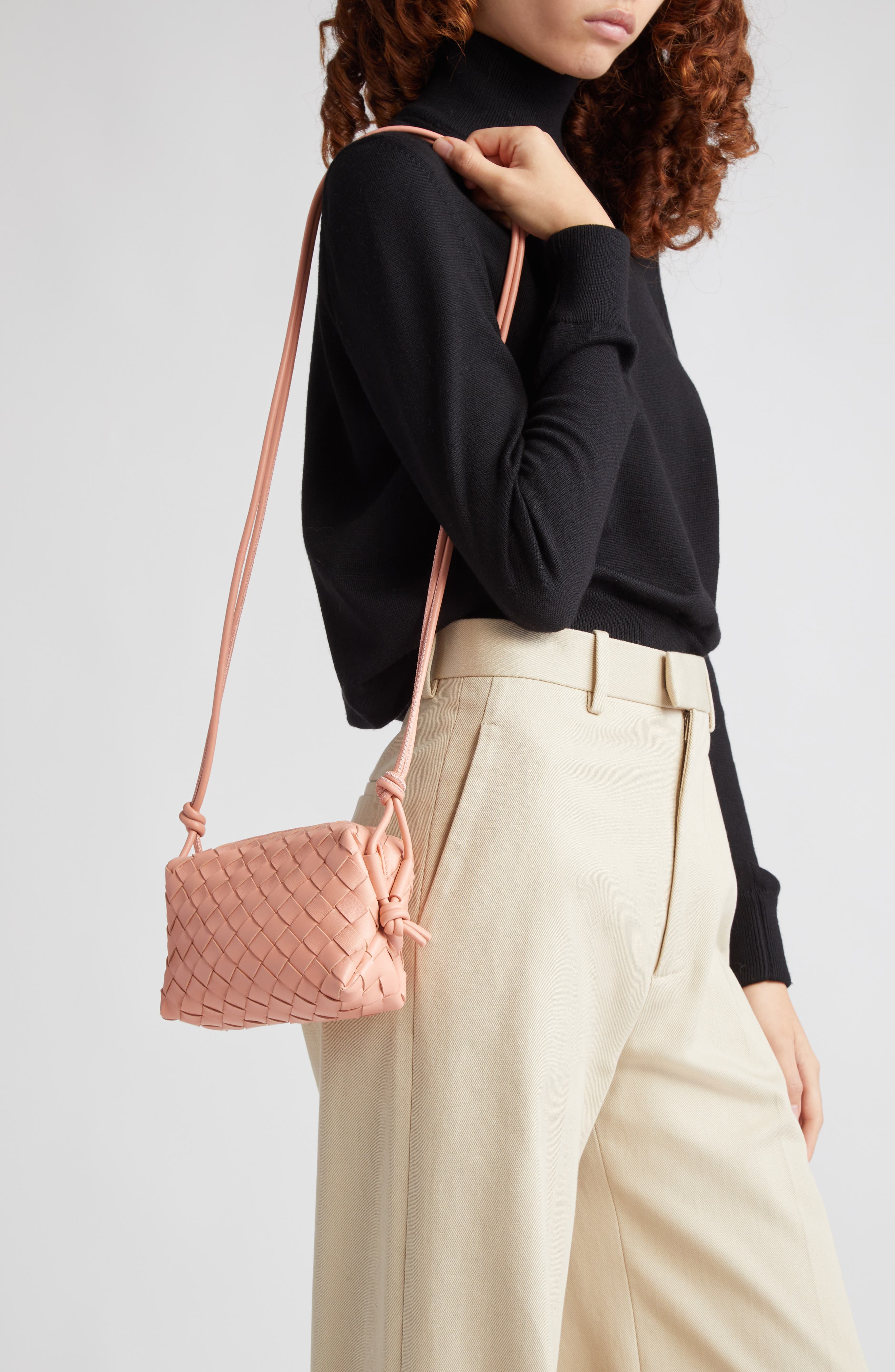 Bottega Veneta Small Candy Loop Intrecciato Leather Camera Bag, Alternate, color, 