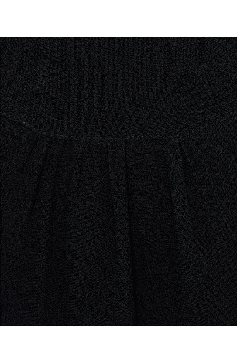 MANGO Bow Short Dress, Alternate, color, Black