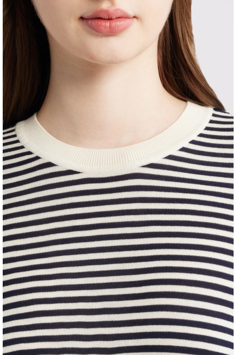 The Stripe Sweater, Alternate, color, CREAM MULTI