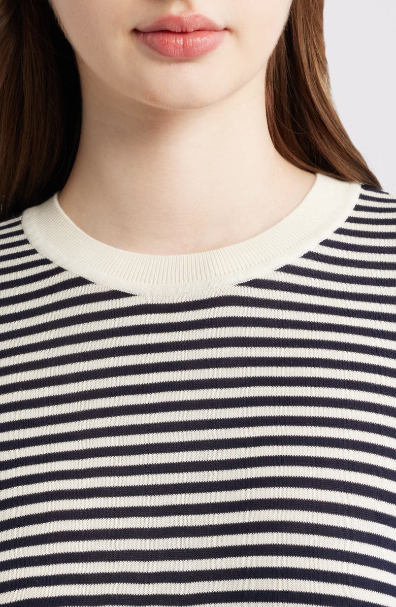 FRAME The Stripe Sweater, Alternate, color, Cream Multi