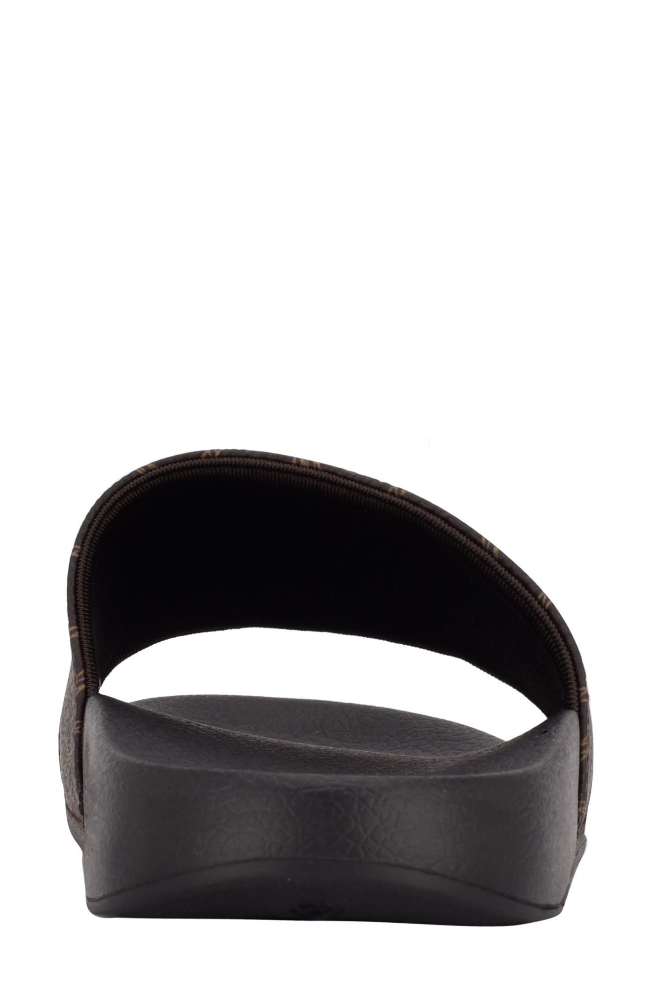 Athens Slide Sandal, Alternate, color, BROWN