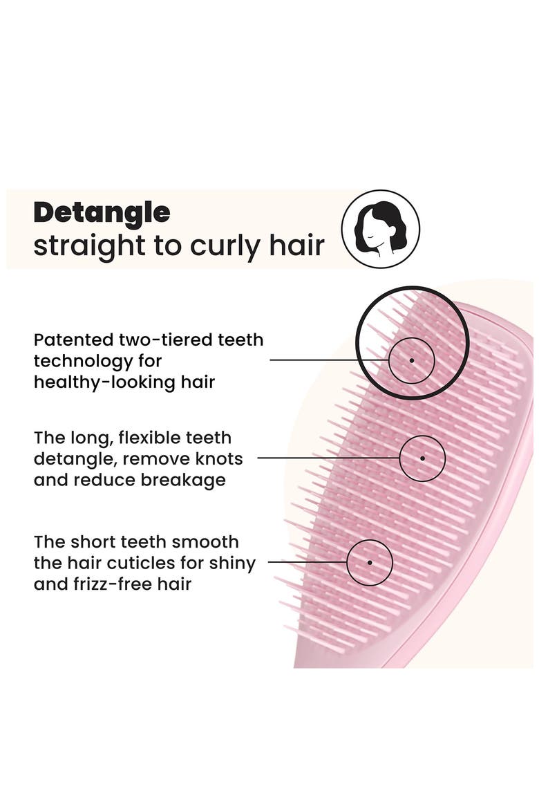 Ultimate Detangler Hairbrush - Straight to Wavy, Alternate, color, PINK