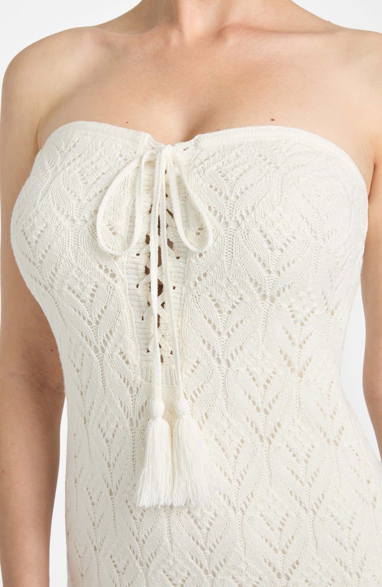 GUESS Isabella Strapless Sweater Dress, Alternate, color,