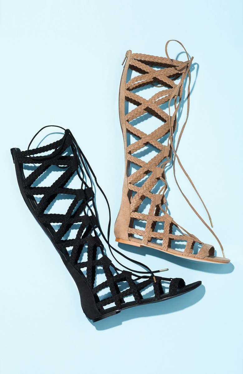 Steve Madden 'Sammson' Lace-Up Gladiator Sandal, Main, color,