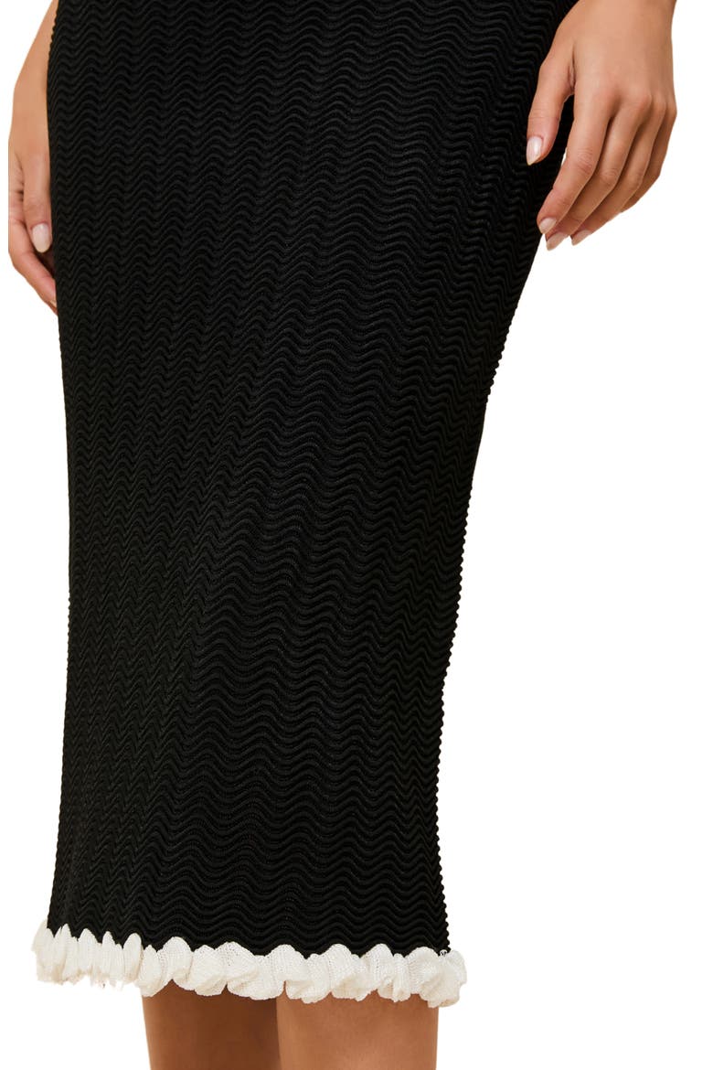 The Diana Midi Sweater Skirt, Alternate, color, NOIR