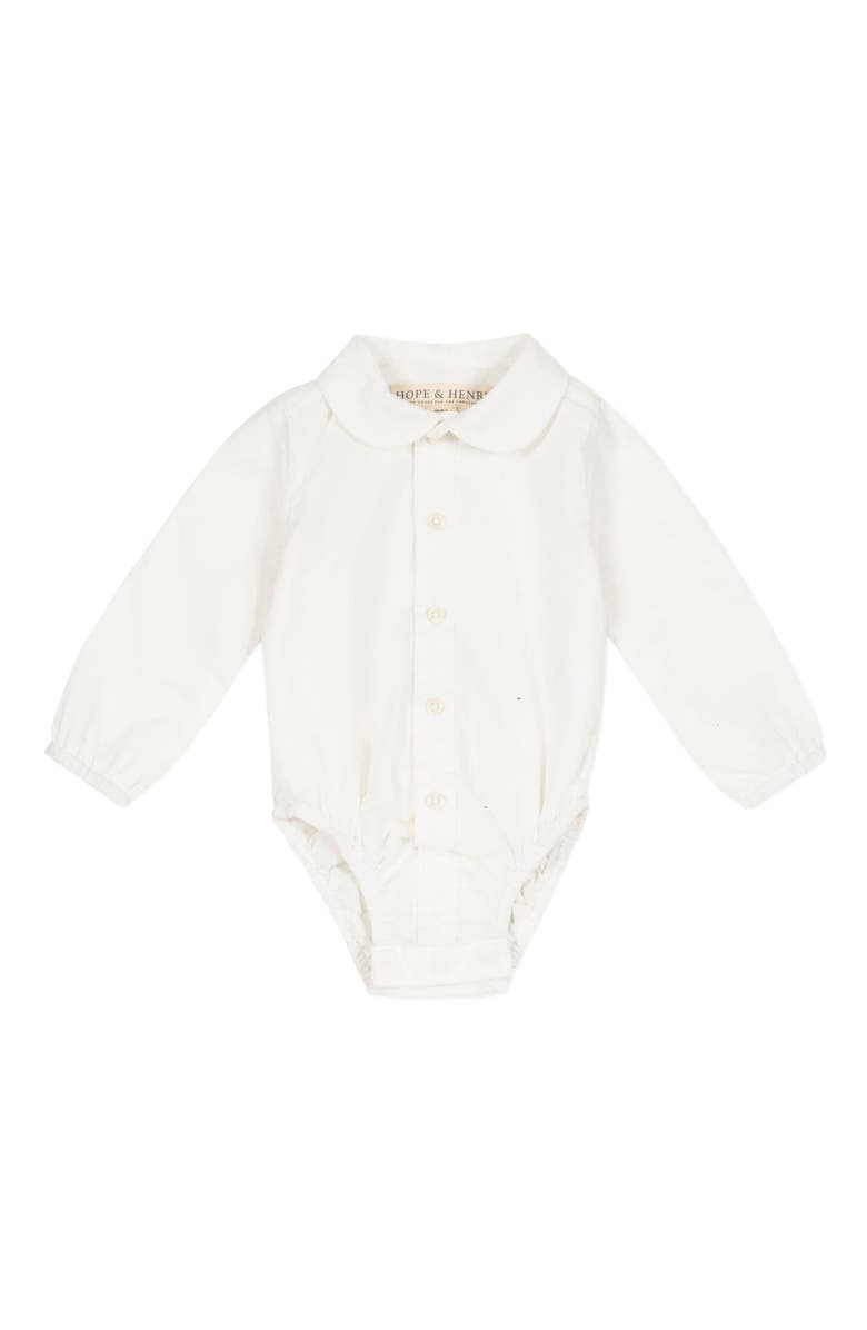 Hope & Henry Baby Organic Bodysuit and Jumper Set, Infant, Alternate, color, Rich Red Plaid Set