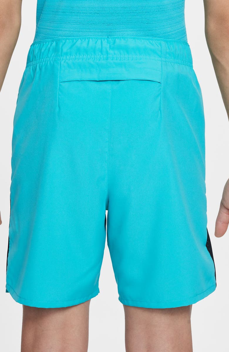 Nike Kids
 Dri-FIT Training Shorts, Alternate, color, Dusty Cactus/ Silver