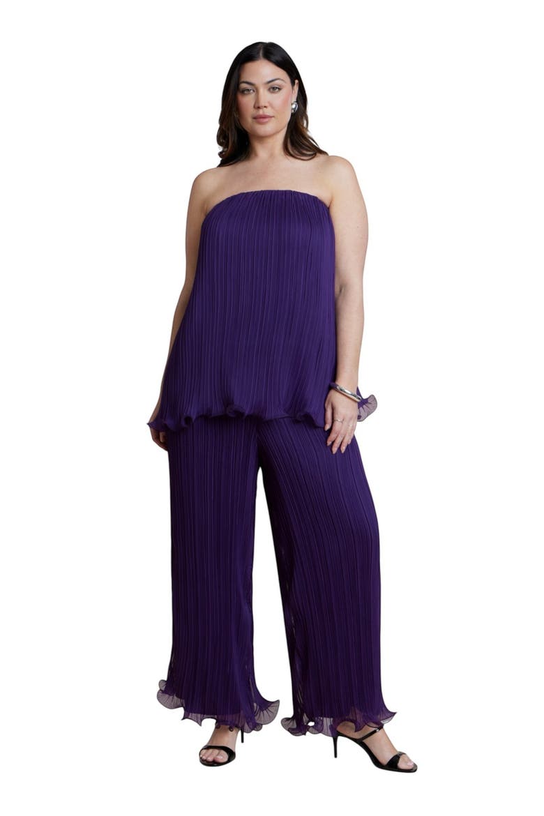 Bubble Button Up Crop Top, Alternate, color, GRAPE ROYALE