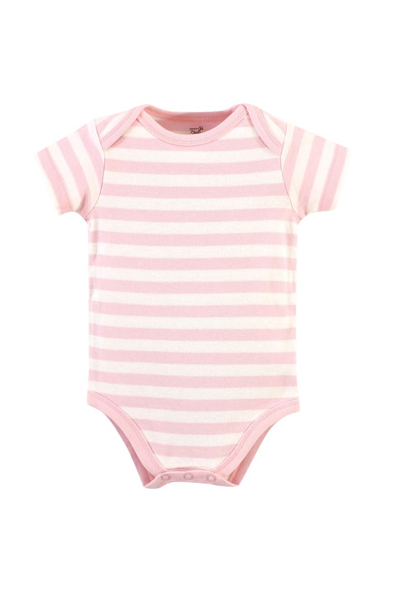 Organic Cotton Bodysuits, Alternate, color, Rosebud