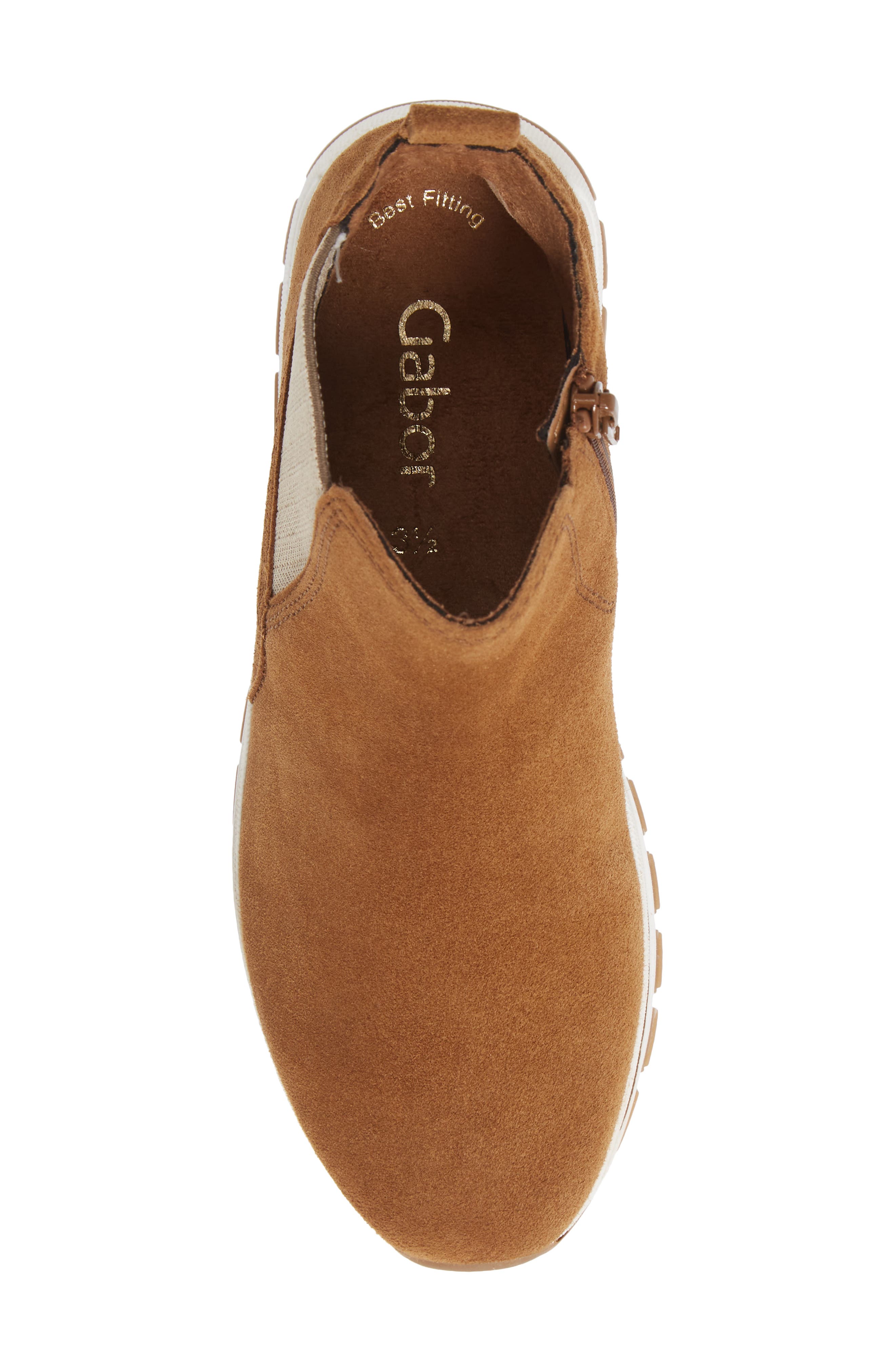 Wedge Bootie, Alternate, color, COGNAC