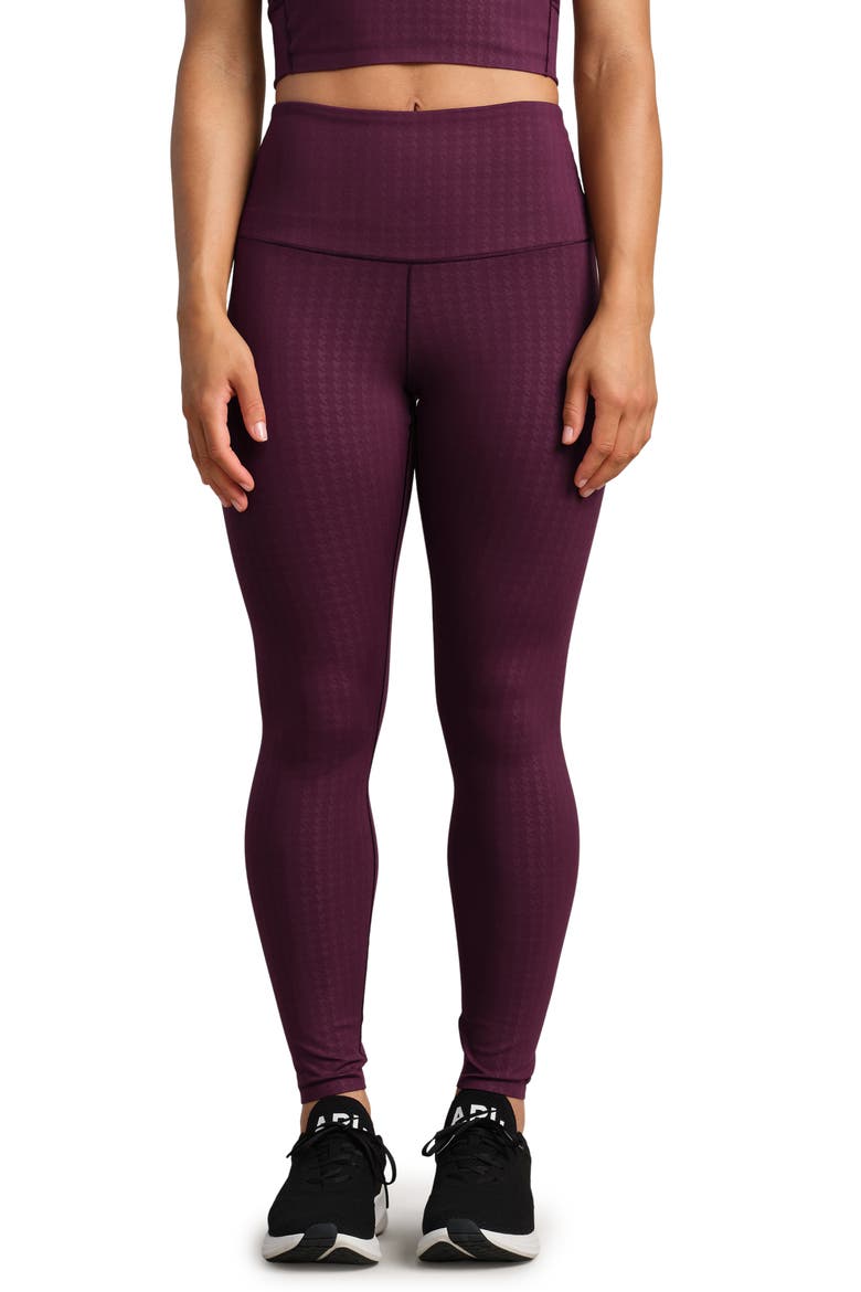 Revive 7/8 Leggings, Main, color, MULBERRY HOUNDSTOOTH