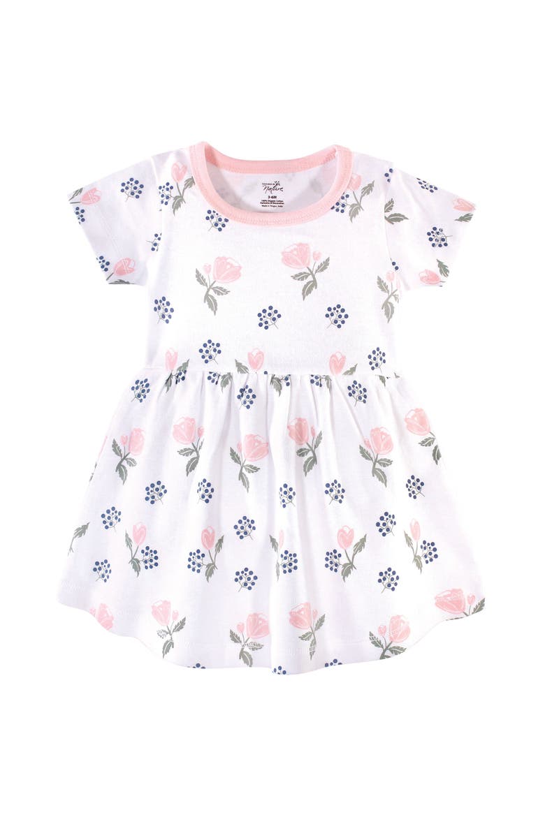 Organic Cotton Short-Sleeve and Long-Sleeve Dresses, Alternate, color, Rose and Berries