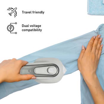Travel Ready Fabric Care Trio Steamer, Mini Iron, & Lint Remover
