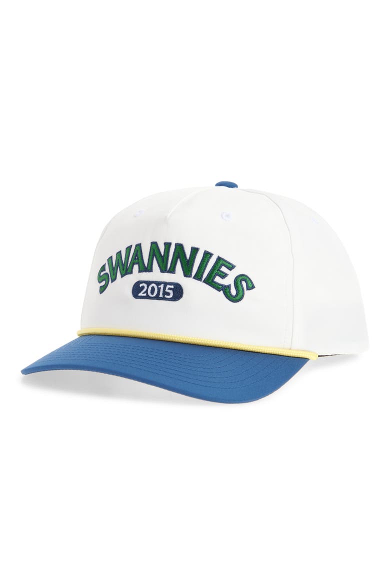 Bower Snapback Baseball Hat, Main, color, VINTAGE WHITE