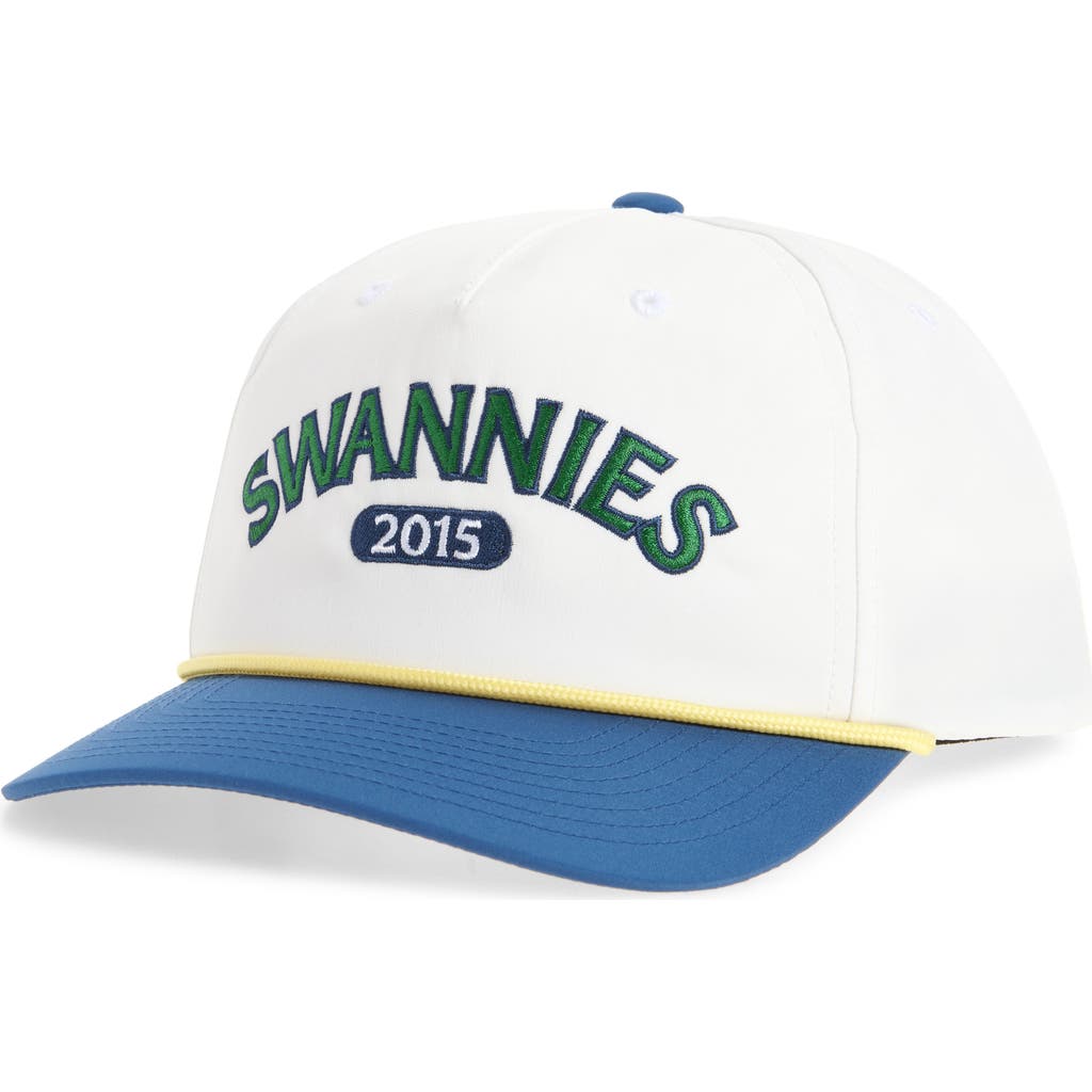 Swannies Bower Snapback Baseball Hat in Vintage White  product