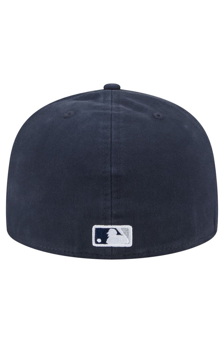 New Era Men's New Era Navy New York Yankees Championship Side Flag A-Frame 59FIFTY Fitted Hat, Alternate, color, Navy