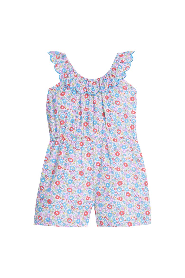 Kids' Floral Romper, Main, color, Lilac Primrose