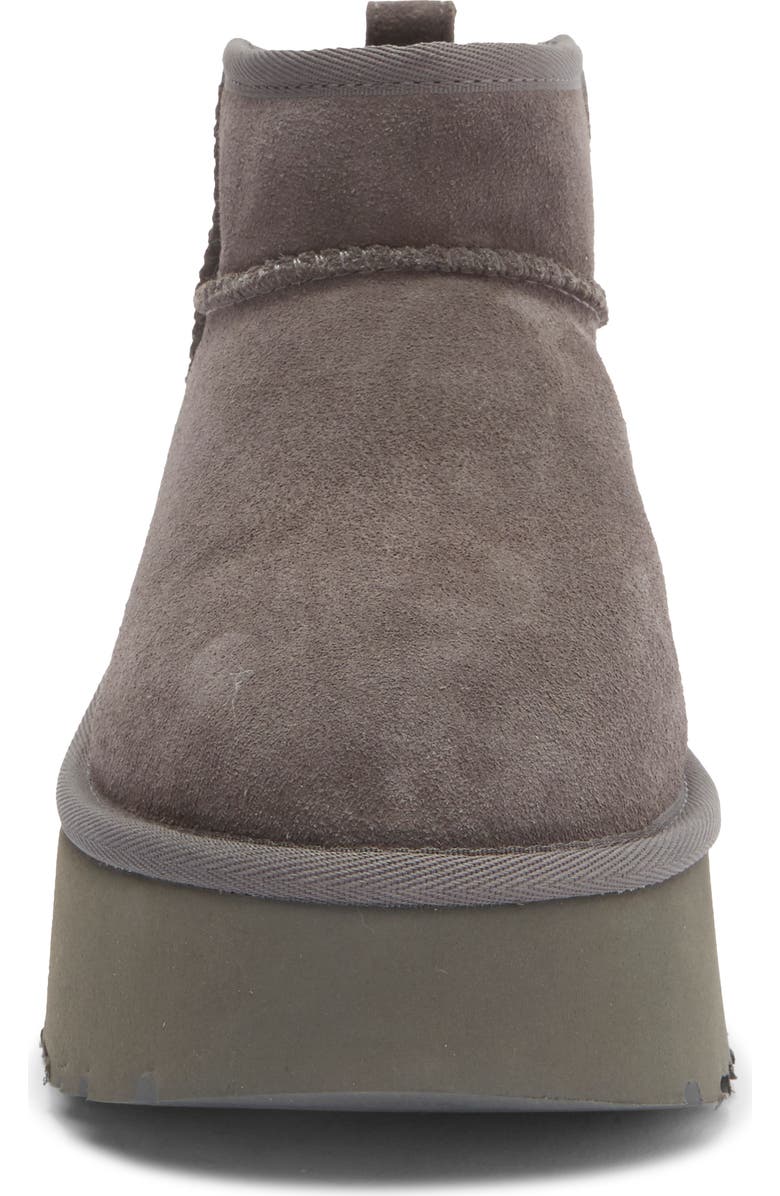 UGG<sup>®</sup> Classic Ultra Mini New Heights Platform Boot, Alternate, color, Charcoal
