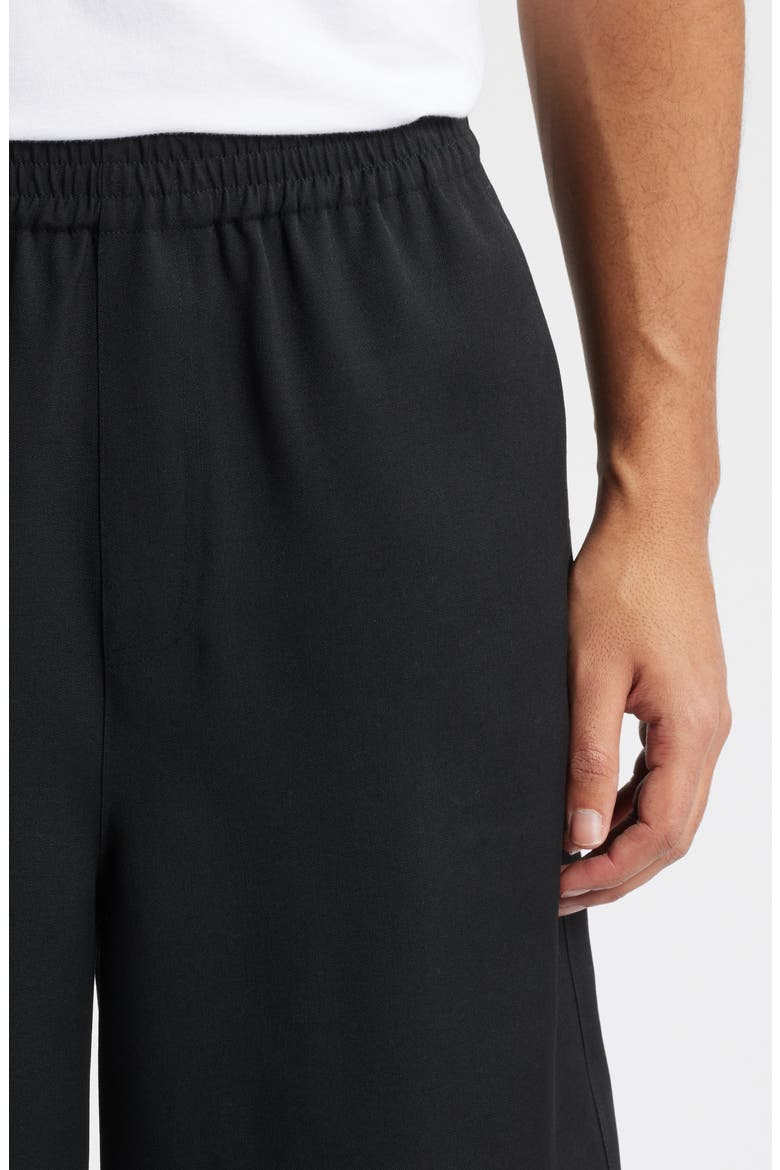Relaxed Wool Shorts, Alternate, color, BLACK