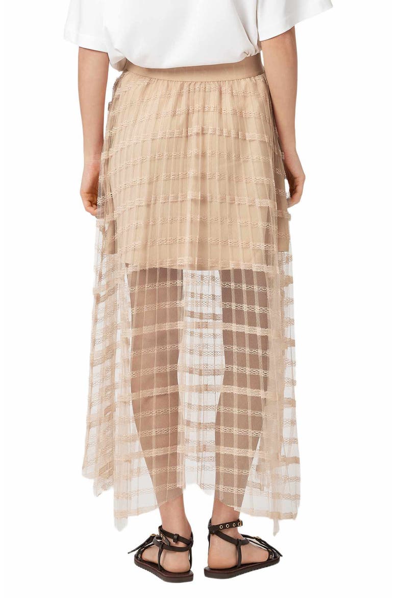 Celia Tiered Midi Skirt, Alternate, color, BLUSH PINK