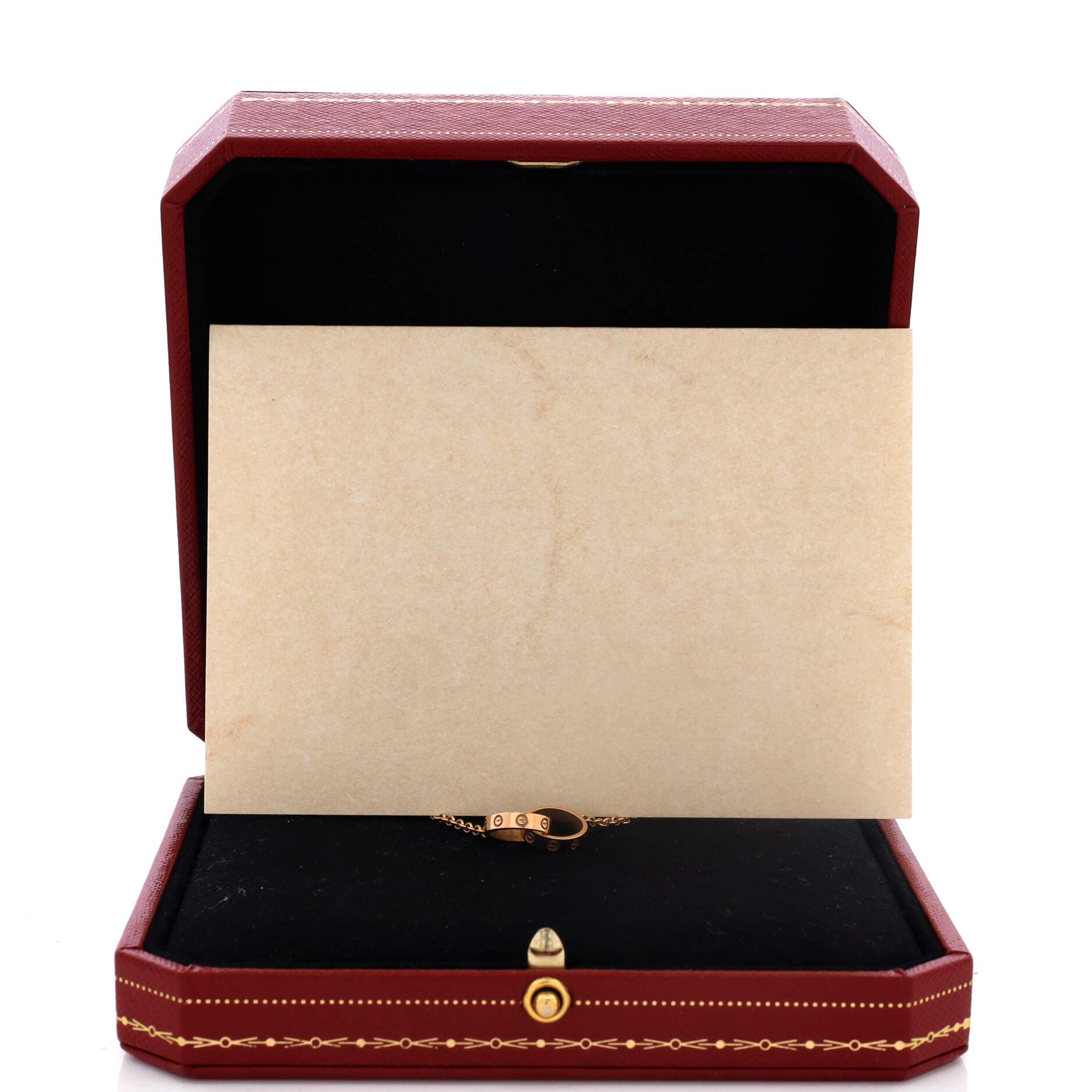 Love Interlocking Necklace 18K Rose Gold, Alternate, color, Metallic Gold